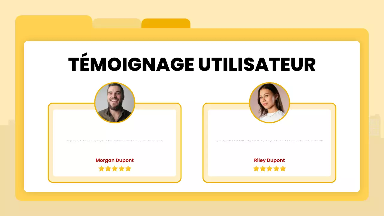 annonce de livraison moderne jaune