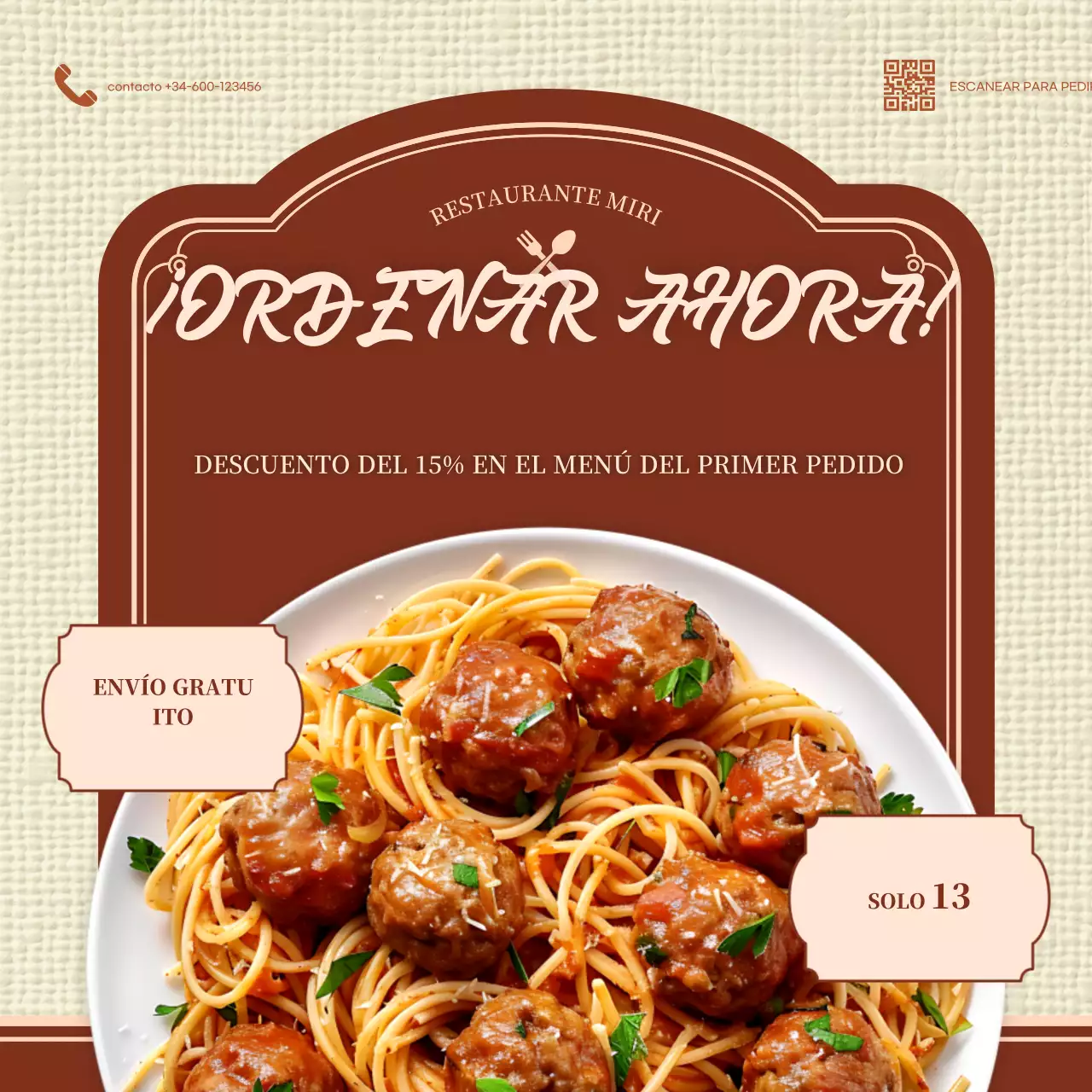 promoción de alimentos brown classic