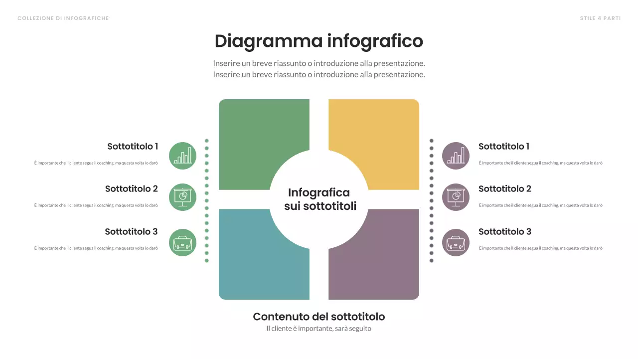 layout infografico moderno e colorato