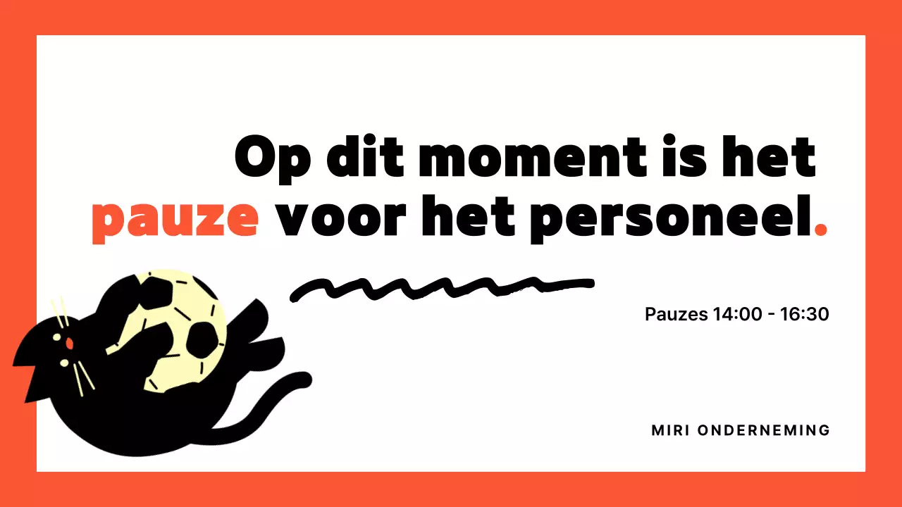 Promoot oranje pop aankondigingen