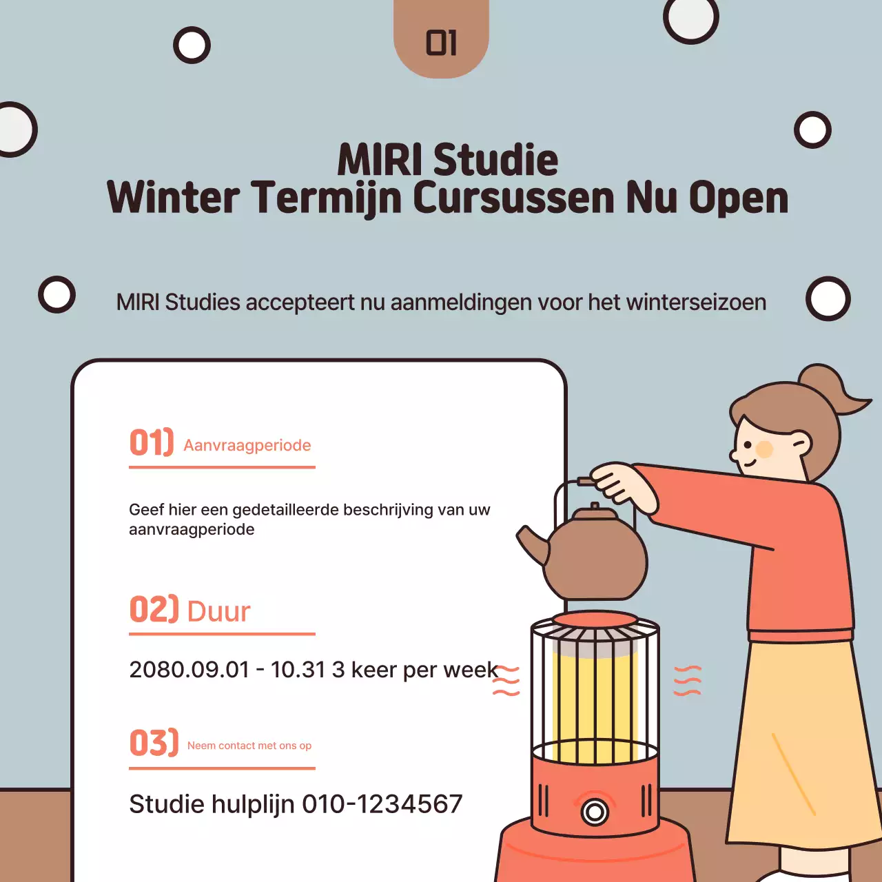 Aanwerving van lichtblauwe stagiairs