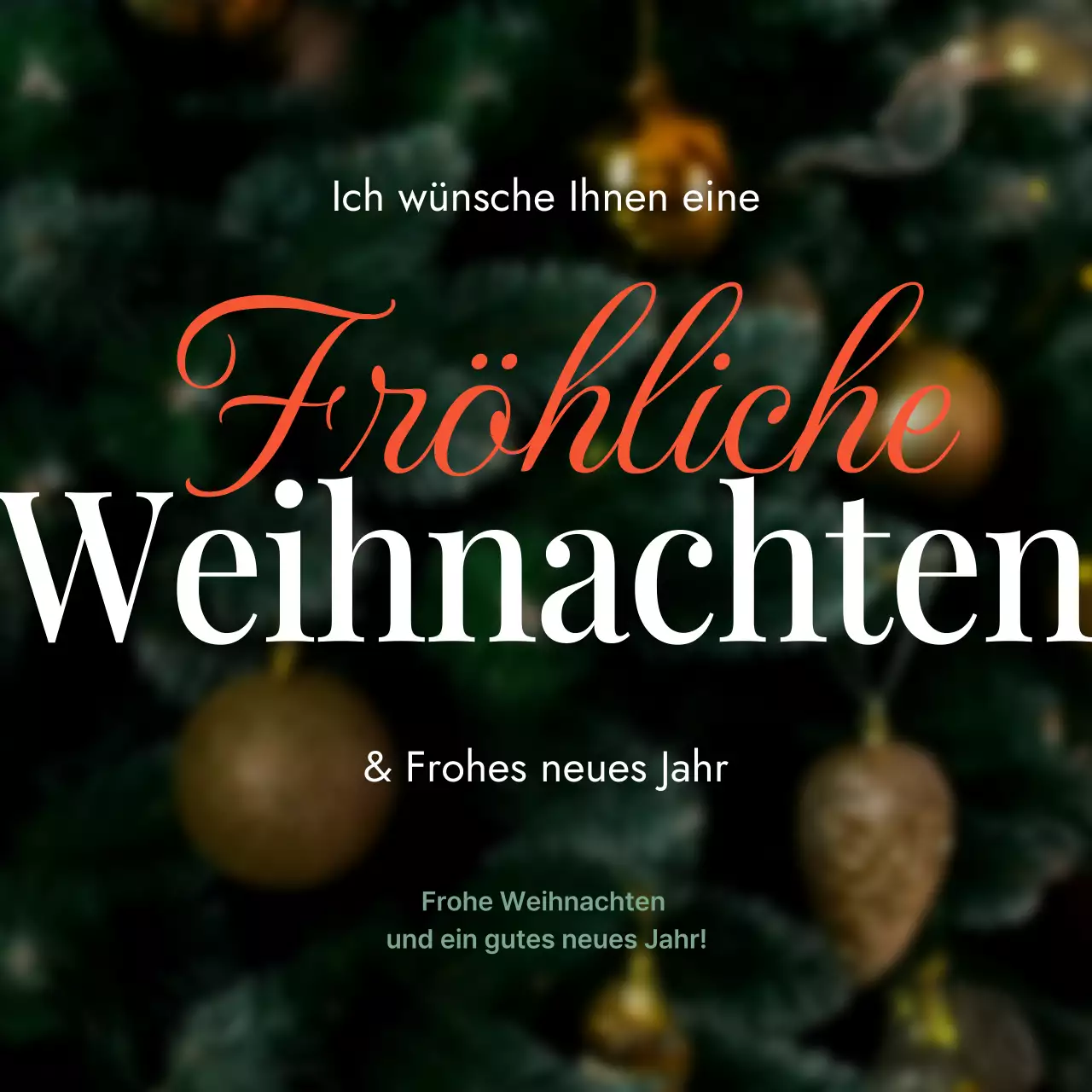 Abstrakte klassische Weihnachtskarte