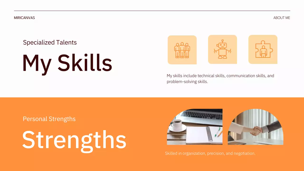 Orange Modern Journey Presentation