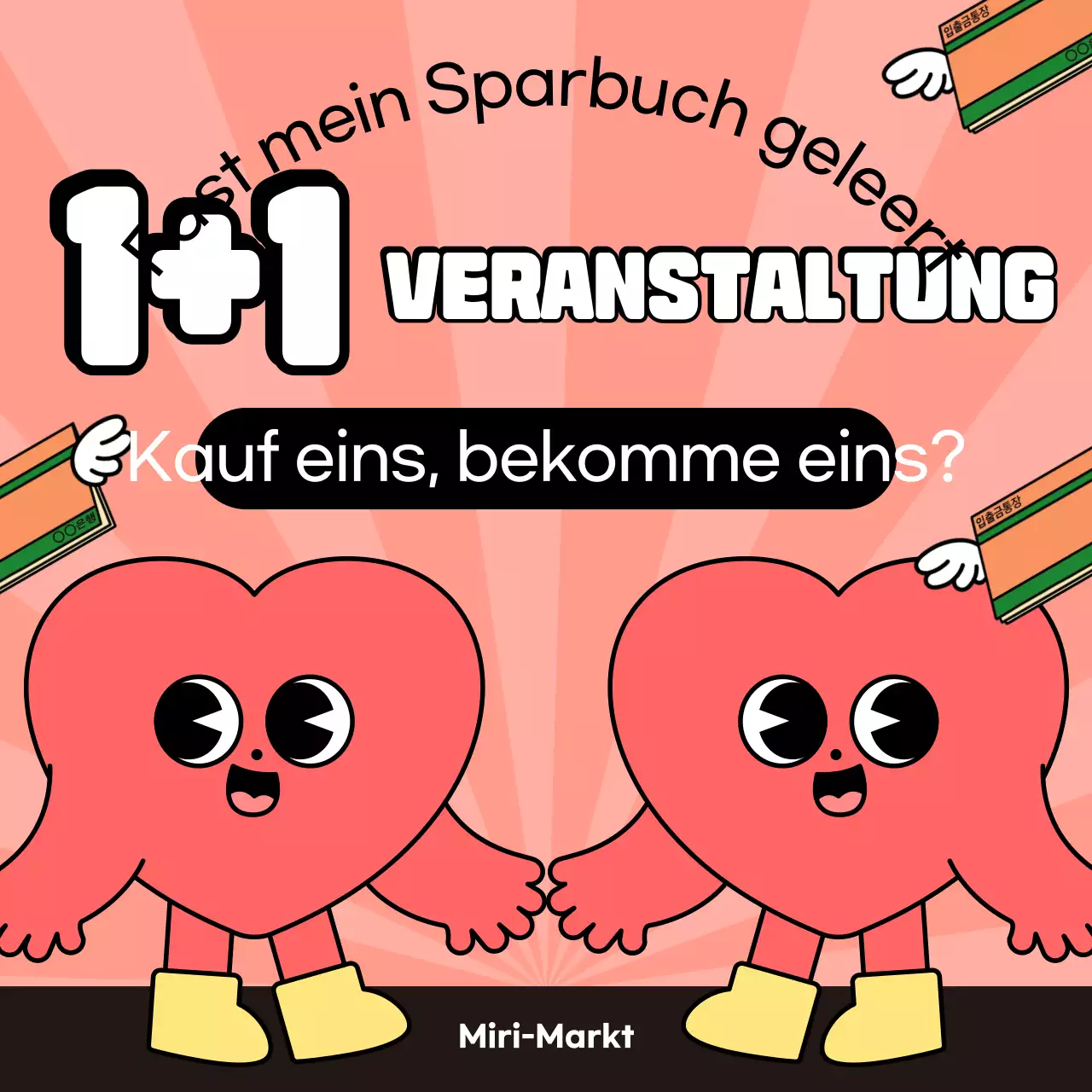 Orange Niedliche Werbeveranstaltung