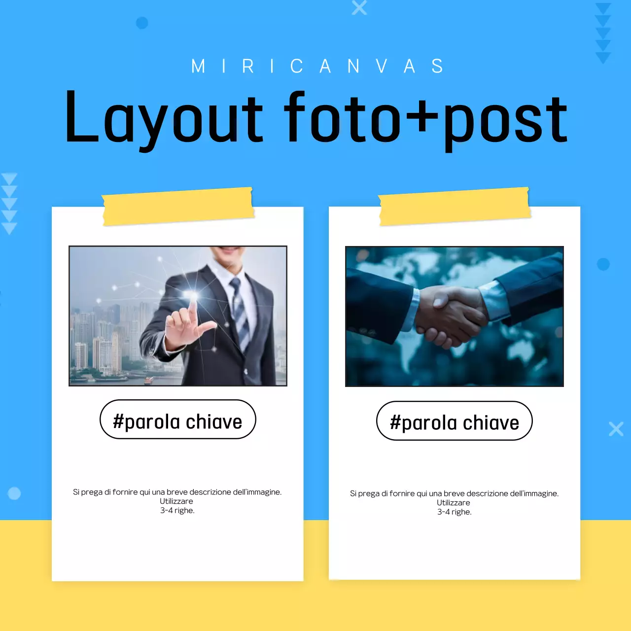 Una semplice newsletter aziendale in azzurro e bianco