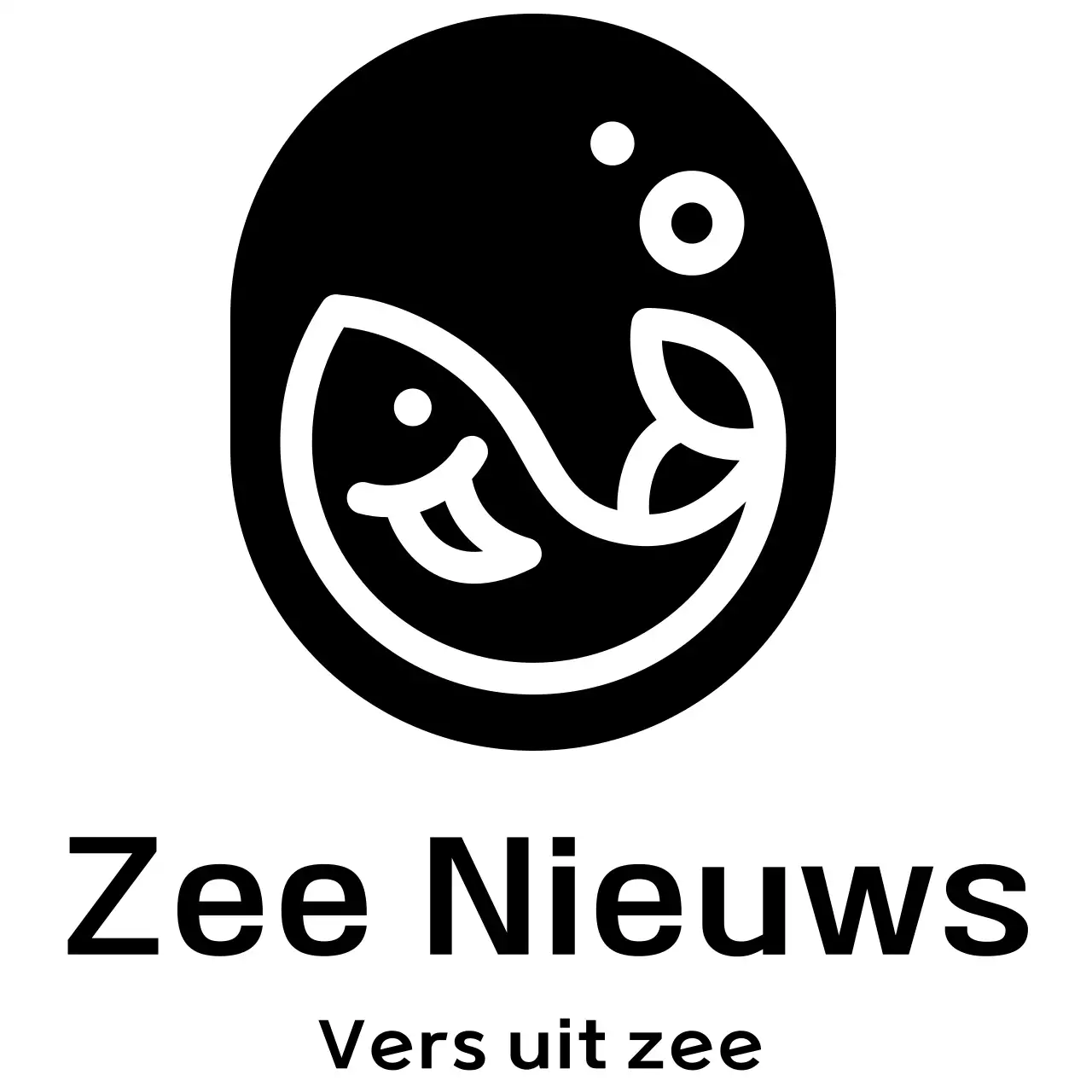 Zwart eenvoudig logo-ontwerp