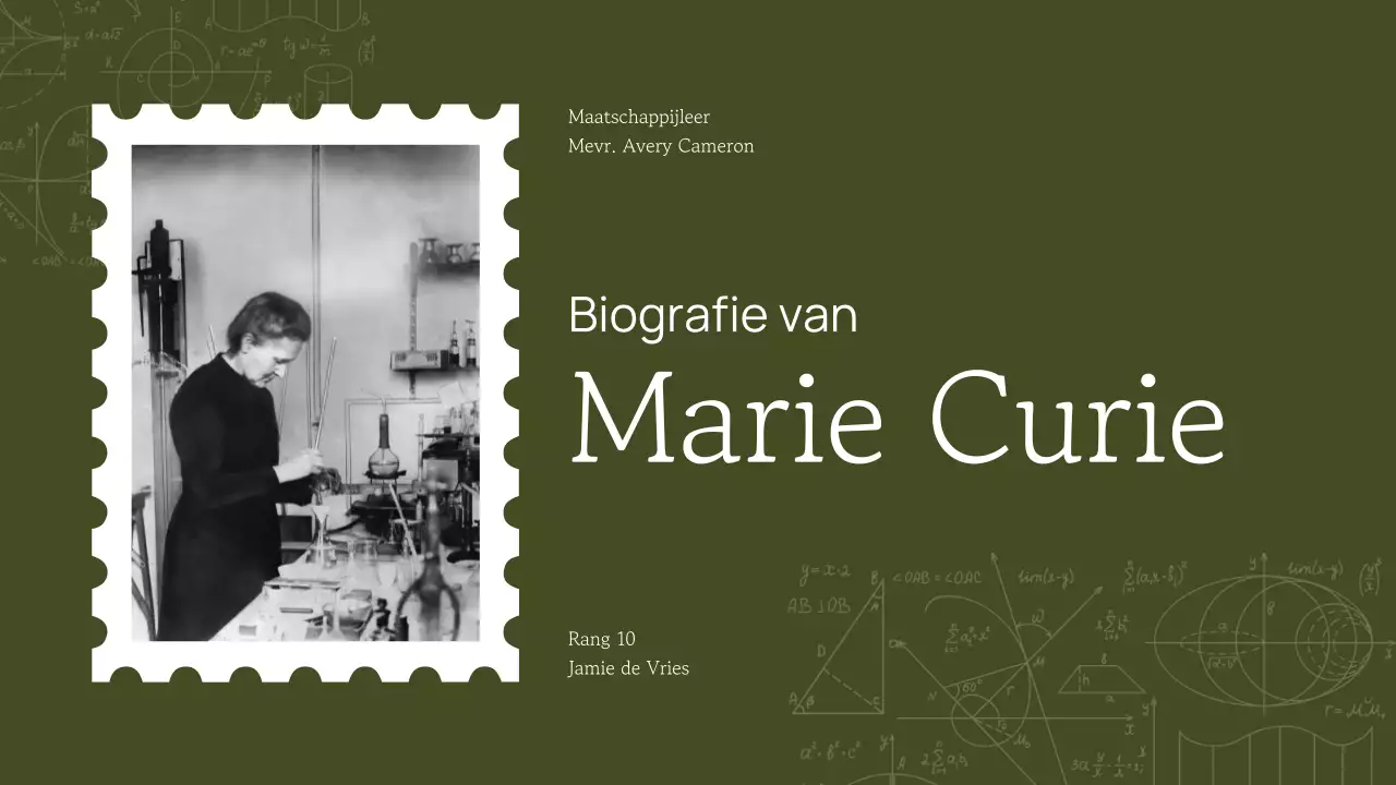 Professionele Trendy Academische Historische Cijfer Presentatie