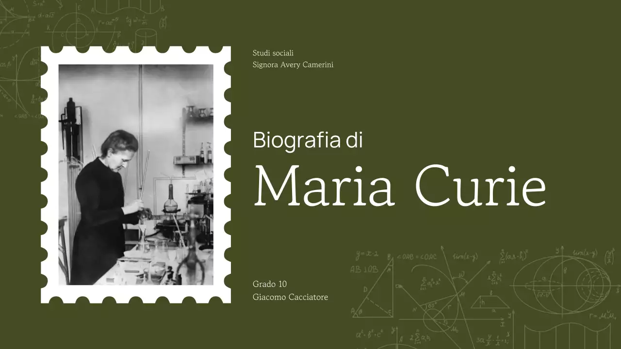 Presentazione professionale di figura storica accademica di tendenza