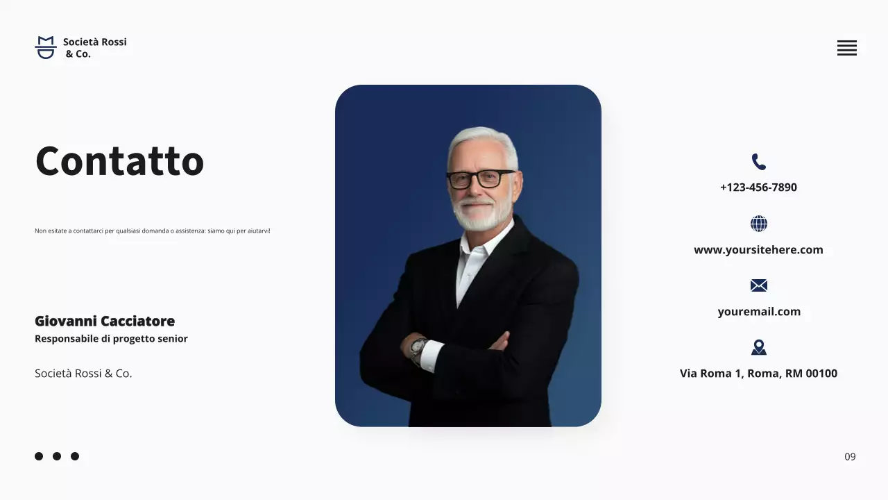 Presentazione della proposta di progetto commerciale della Marina