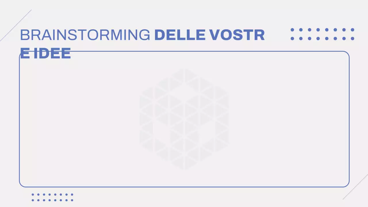 Grigio Blu Moderno Brainstorming Infografica Presentazione