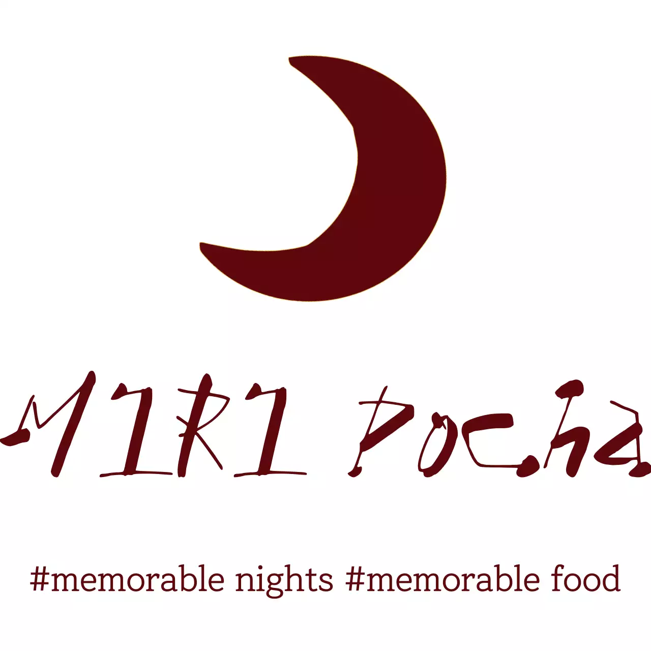 Logo restoran sederhana berwarna coklat