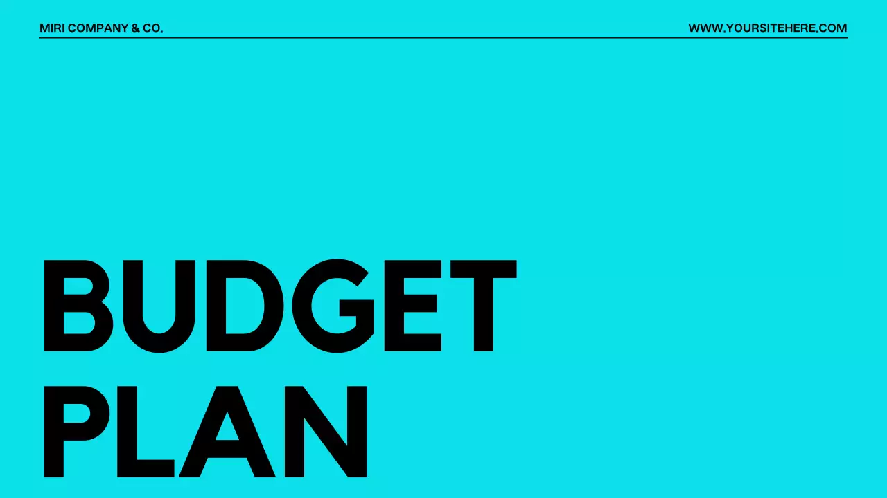 Turquoise Modern Project Template Presentation