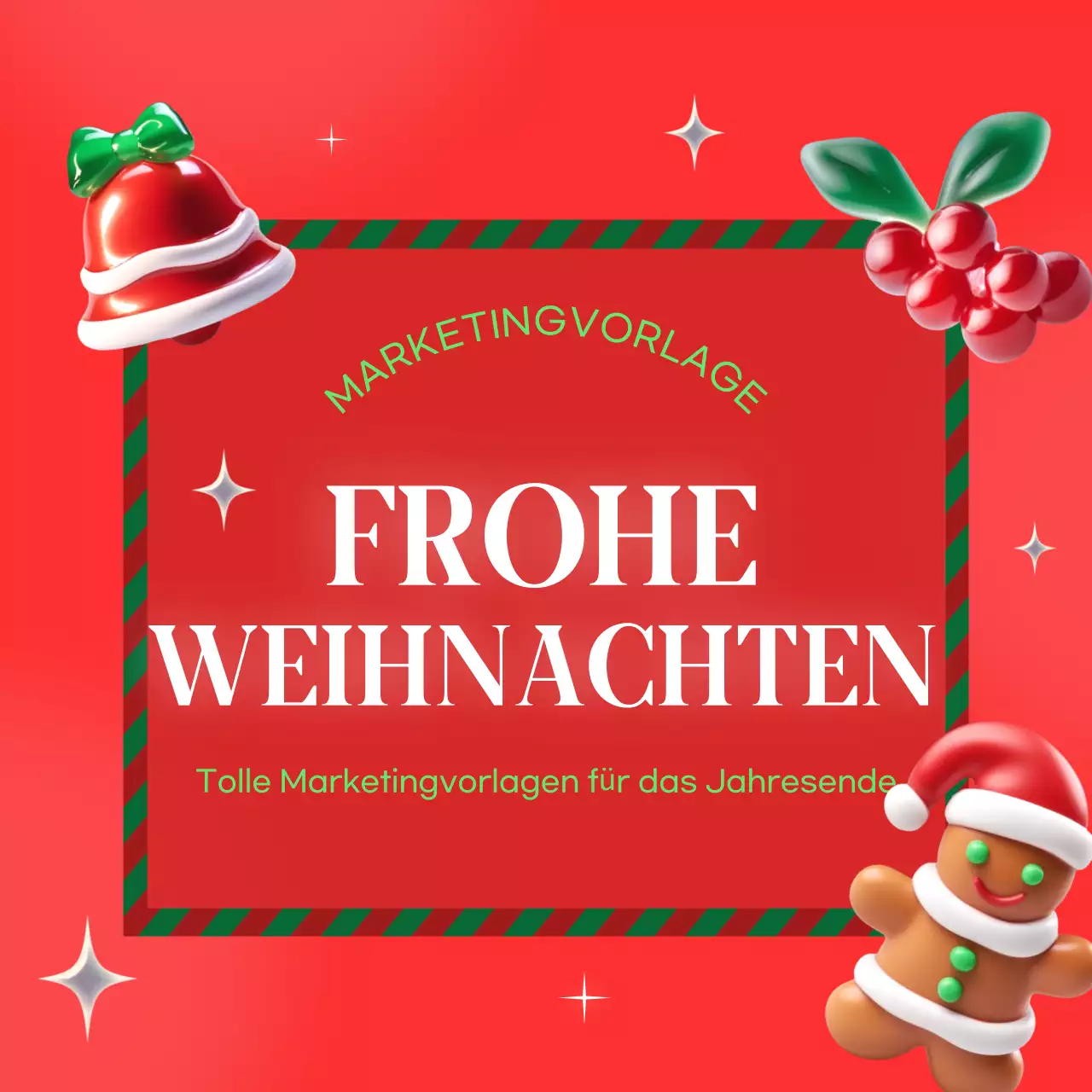 Rote gemütliche Weihnachtsaktion