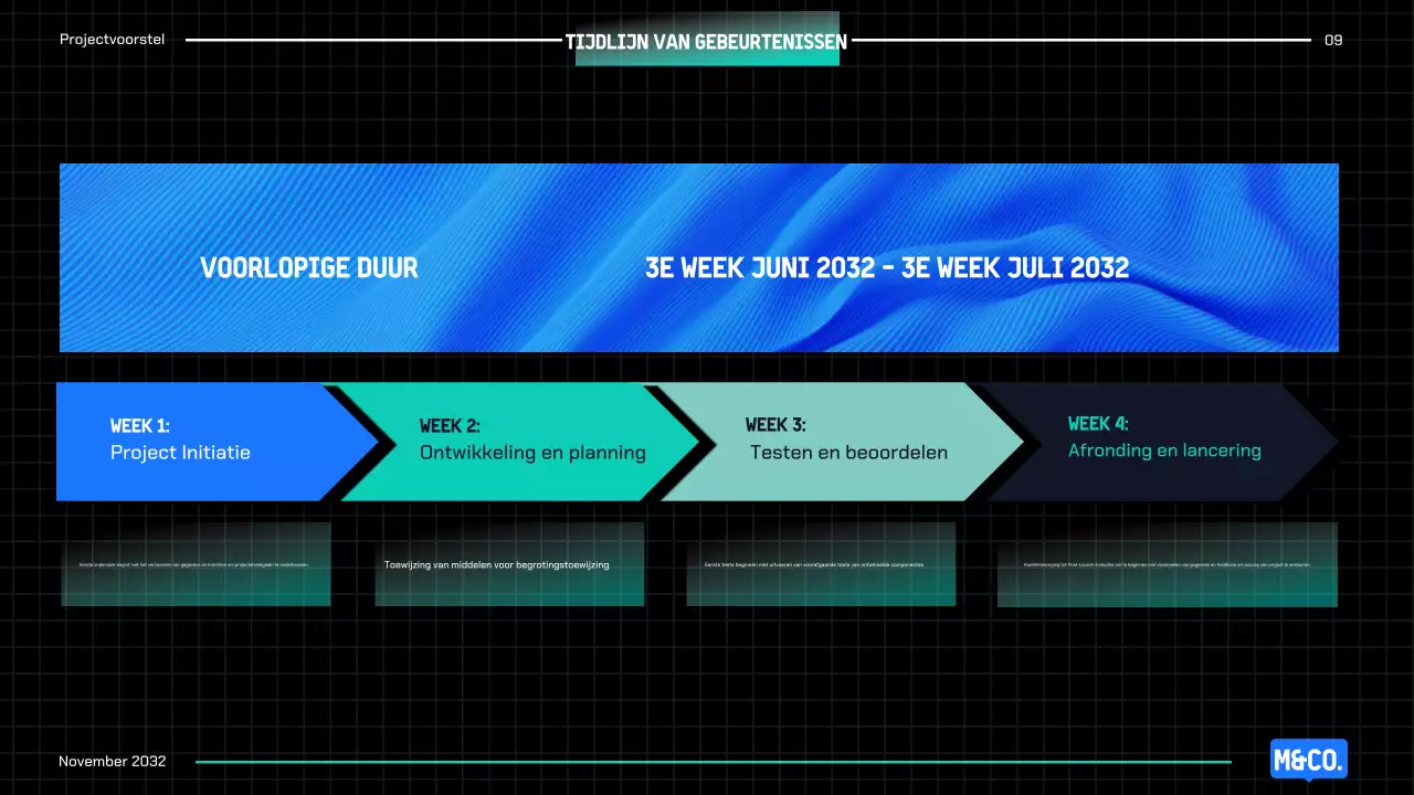 Blue Modern Projectvoorstel