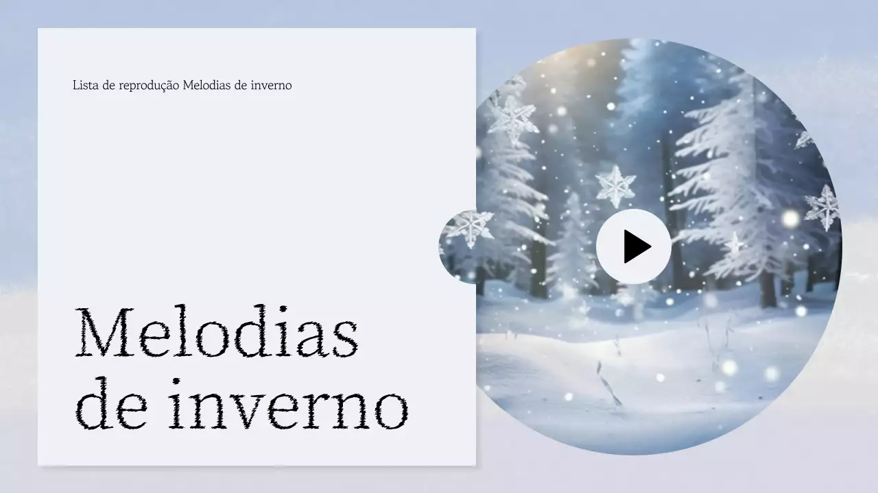 Anúncio de música minimalista azul claro