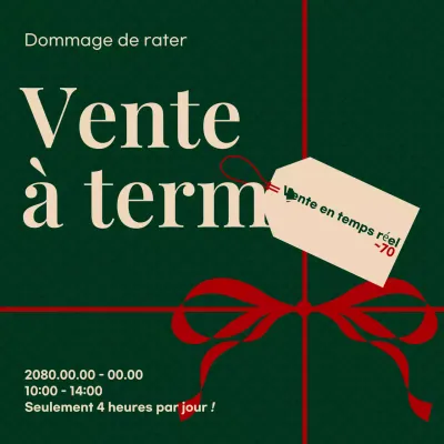 Vente d'articles verts