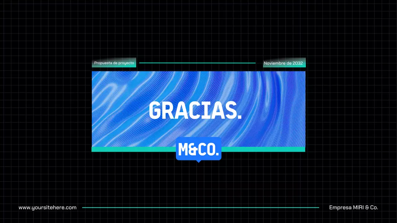 Propuesta de proyecto Blue Modern