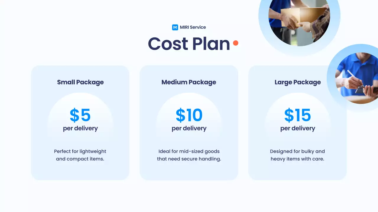 블루모던 딜리버리 프로모션 프리젠테이션