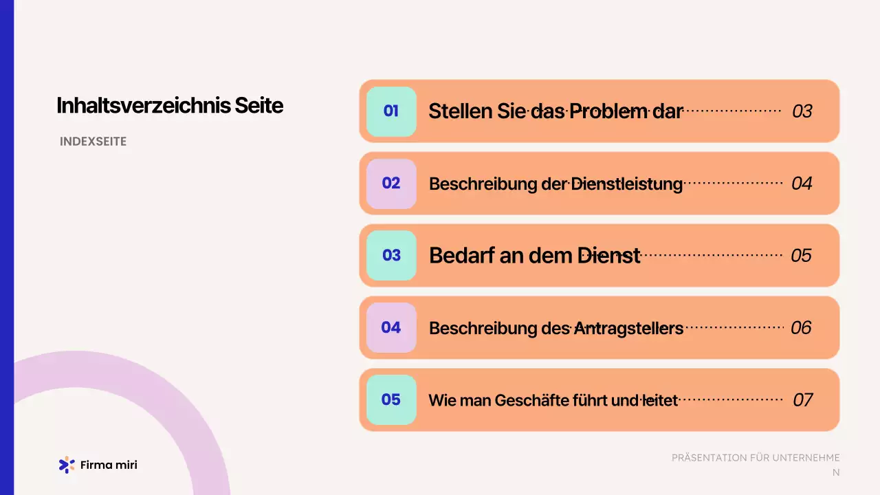 Förderung eines beigefarbenen modernen Geschäftsvorschlags