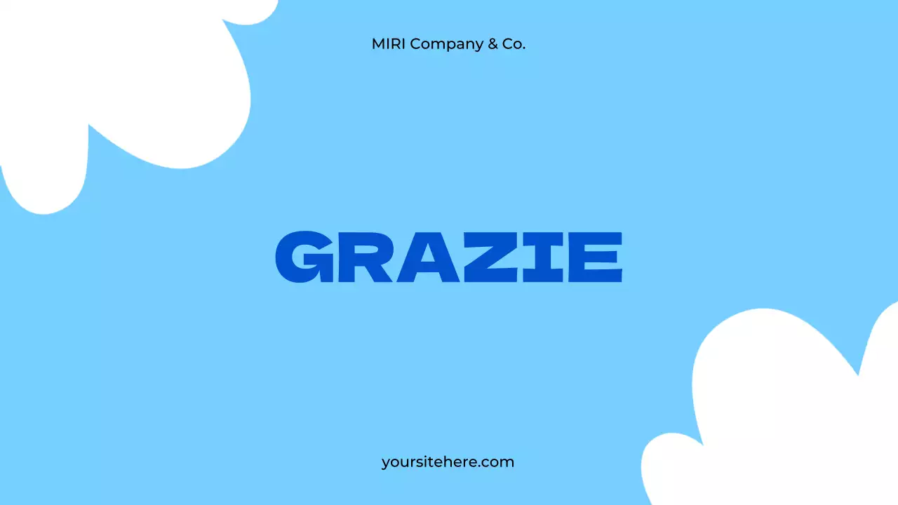 documento di proposta del progetto blu moderno