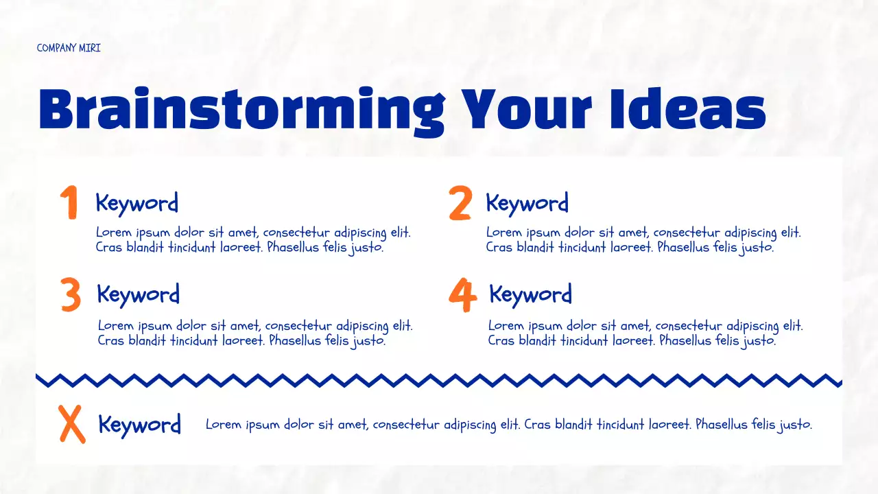 Blue Modern Brainstorming Guide Presentation