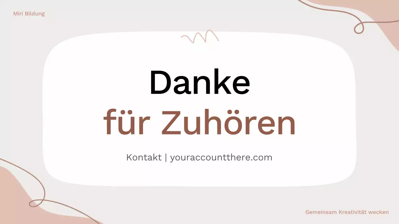 Braunes und rosafarbenes Bio-Brainstorming Layout-Leitfaden