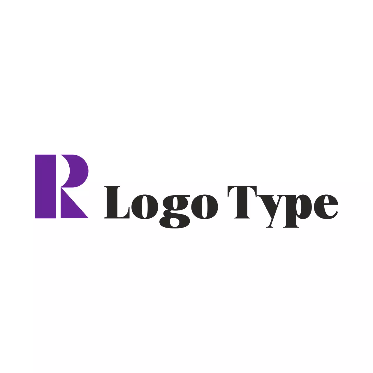 design del marchio moderno viola