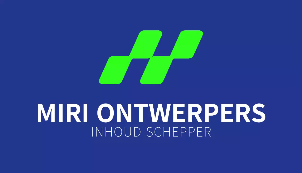 Blauw Modern Visitekaartje