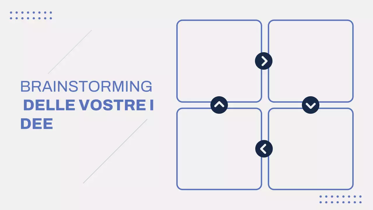 Grigio Blu Moderno Brainstorming Infografica Presentazione