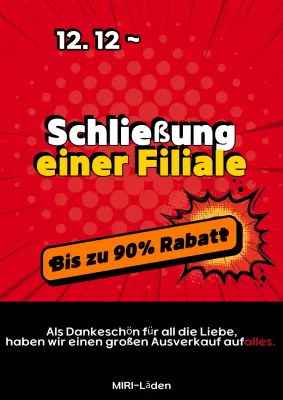 Red Pop Verkaufsveranstaltung