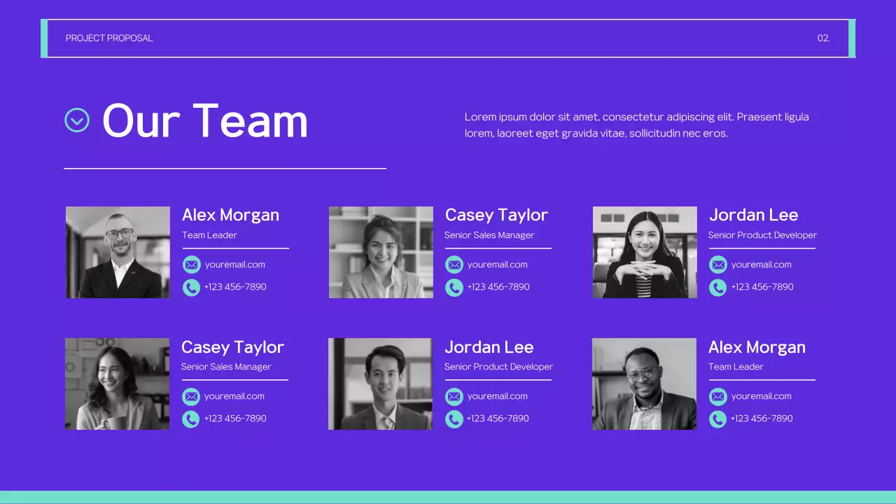 Purple Modern Project Proposal Presentation