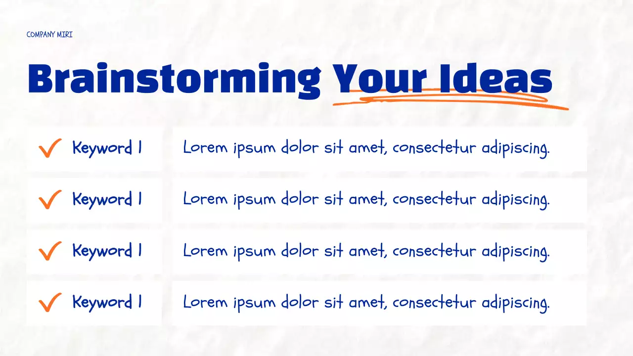 Blue Modern Brainstorming Guide Presentation