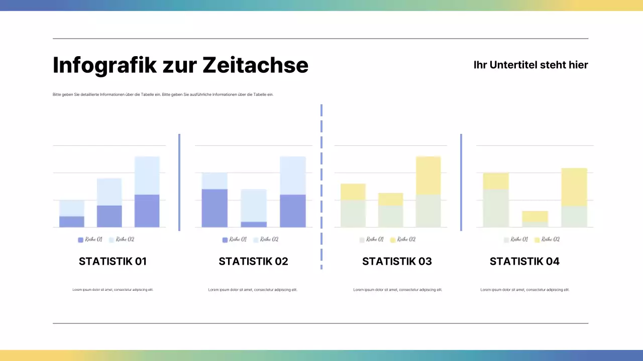 regenbogen moderner infografischer leitfaden