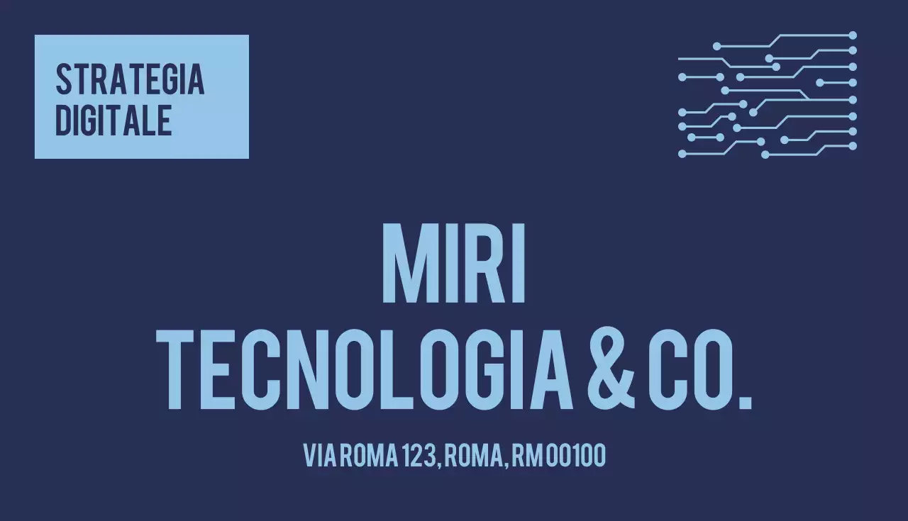 scheda di consulenza moderna blu