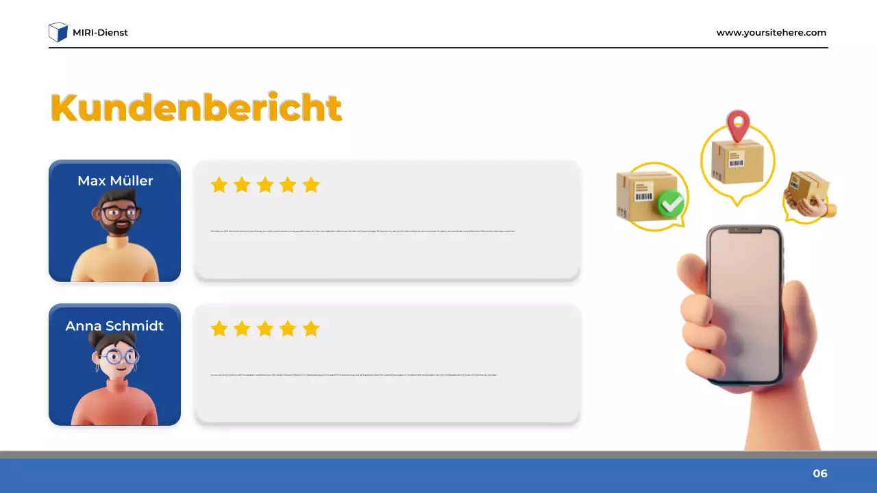 Präsentation zur Einführung moderner Dienstleistungen