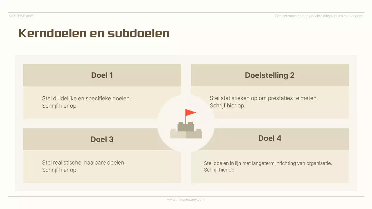 Beige minimalistische infographic advertentie