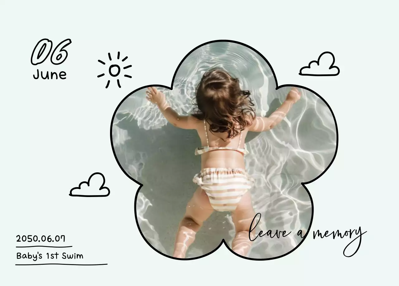 Kalender foto Tahun Baru yang lucu