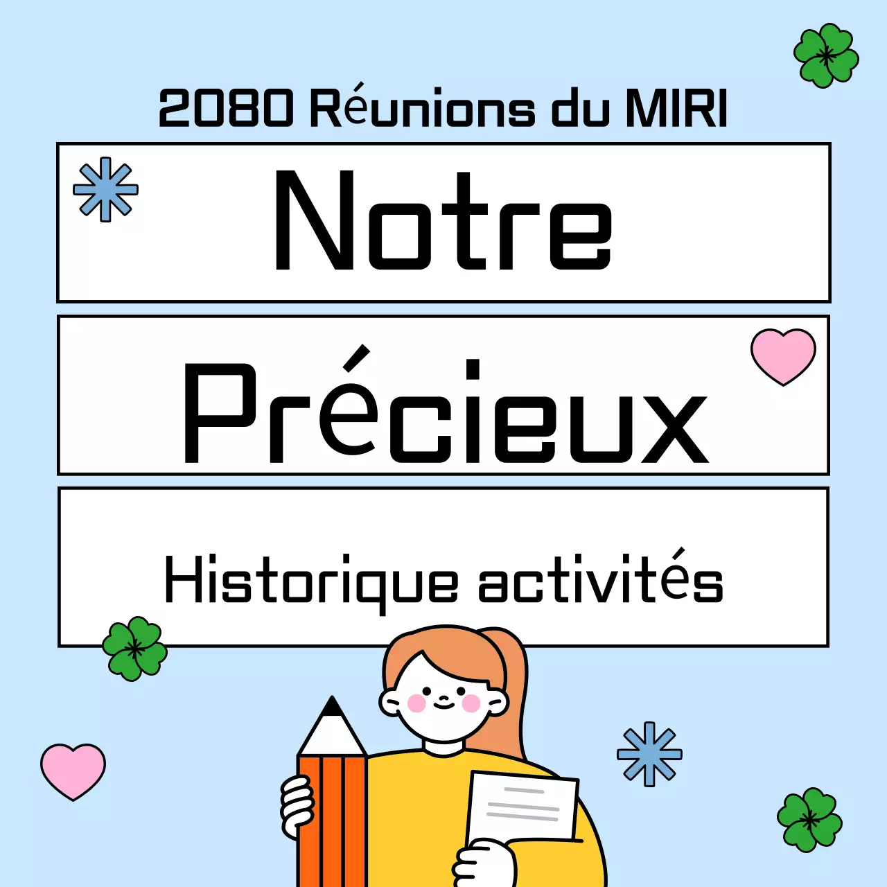 Joli agenda bleu clair