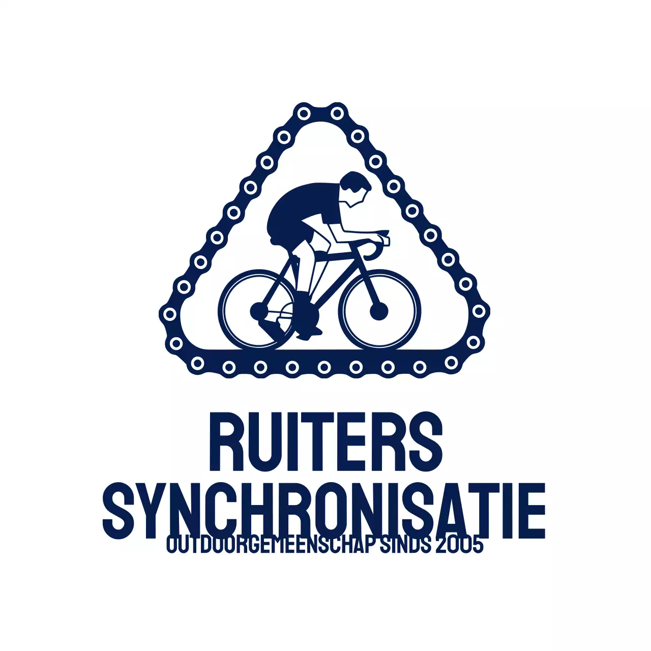 logo moderne fietsgemeenschap marine
