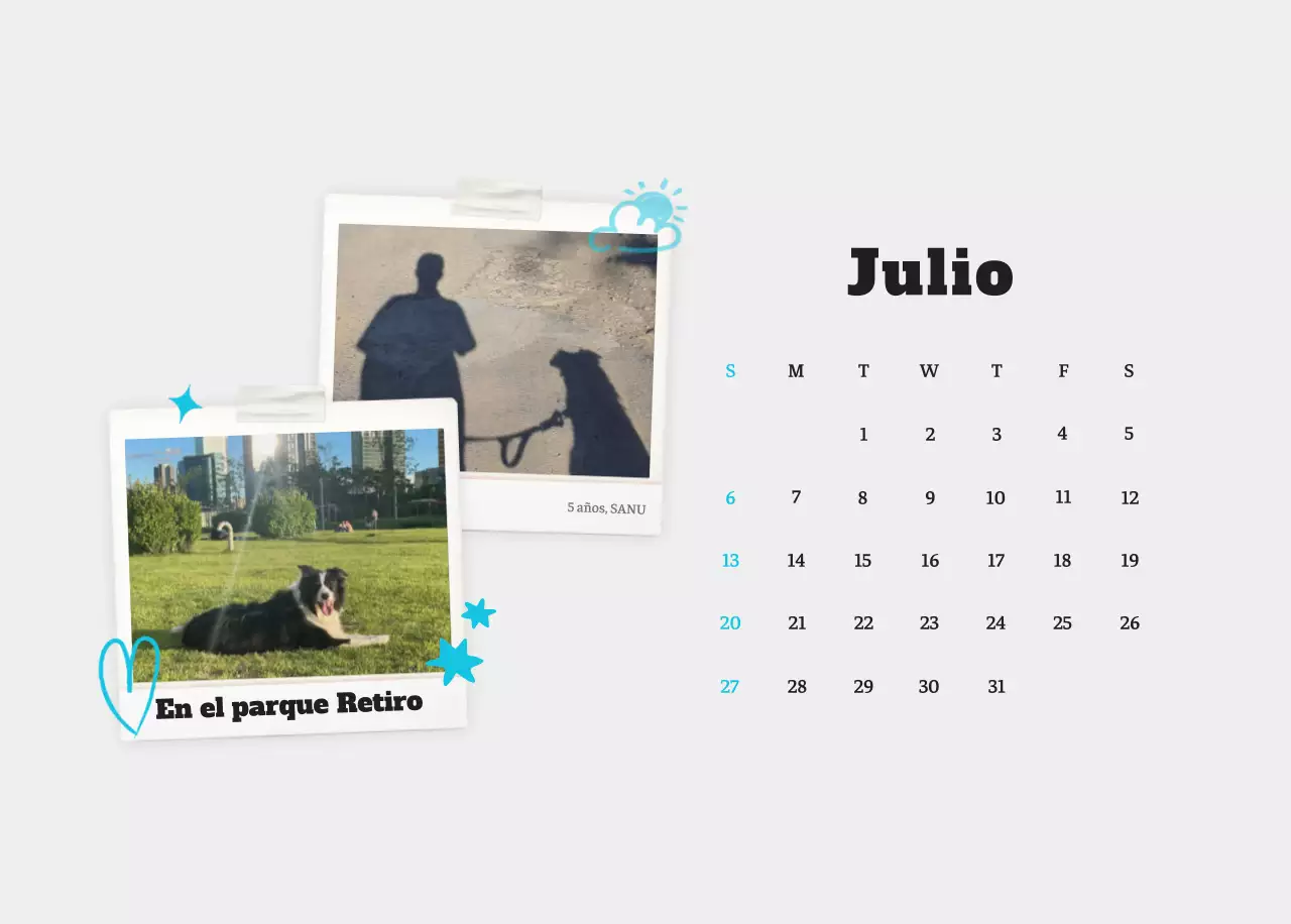 Ballet Blanco Neat Animal Foto Calendario