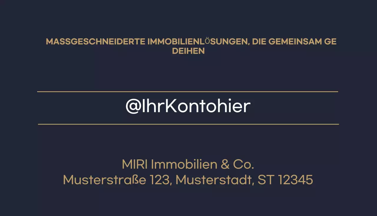 gold moderne immobilienkarte