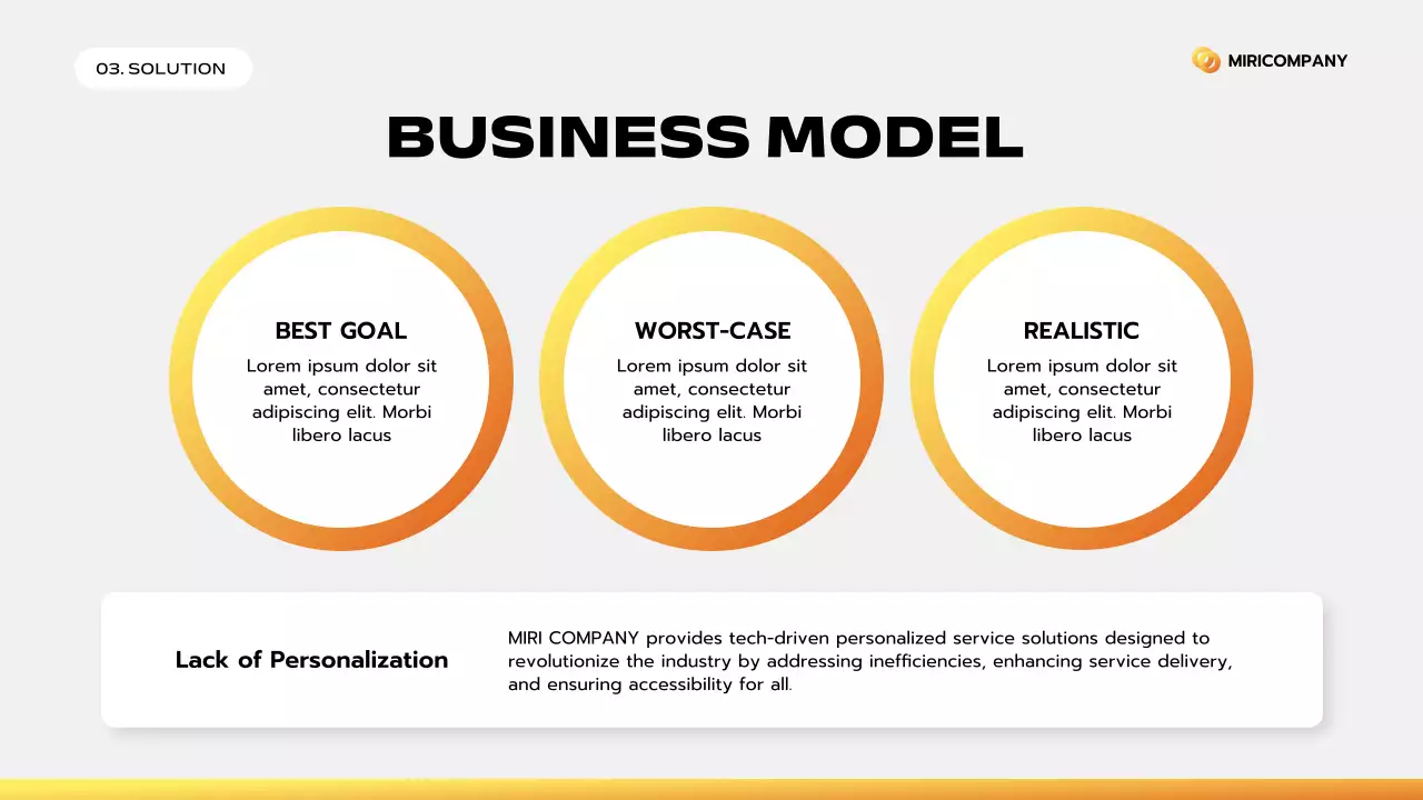 Orange Clean Business Pitch Presentation