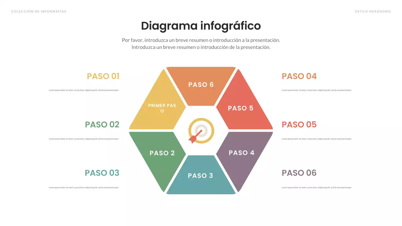 diseño infográfico moderno y colorido