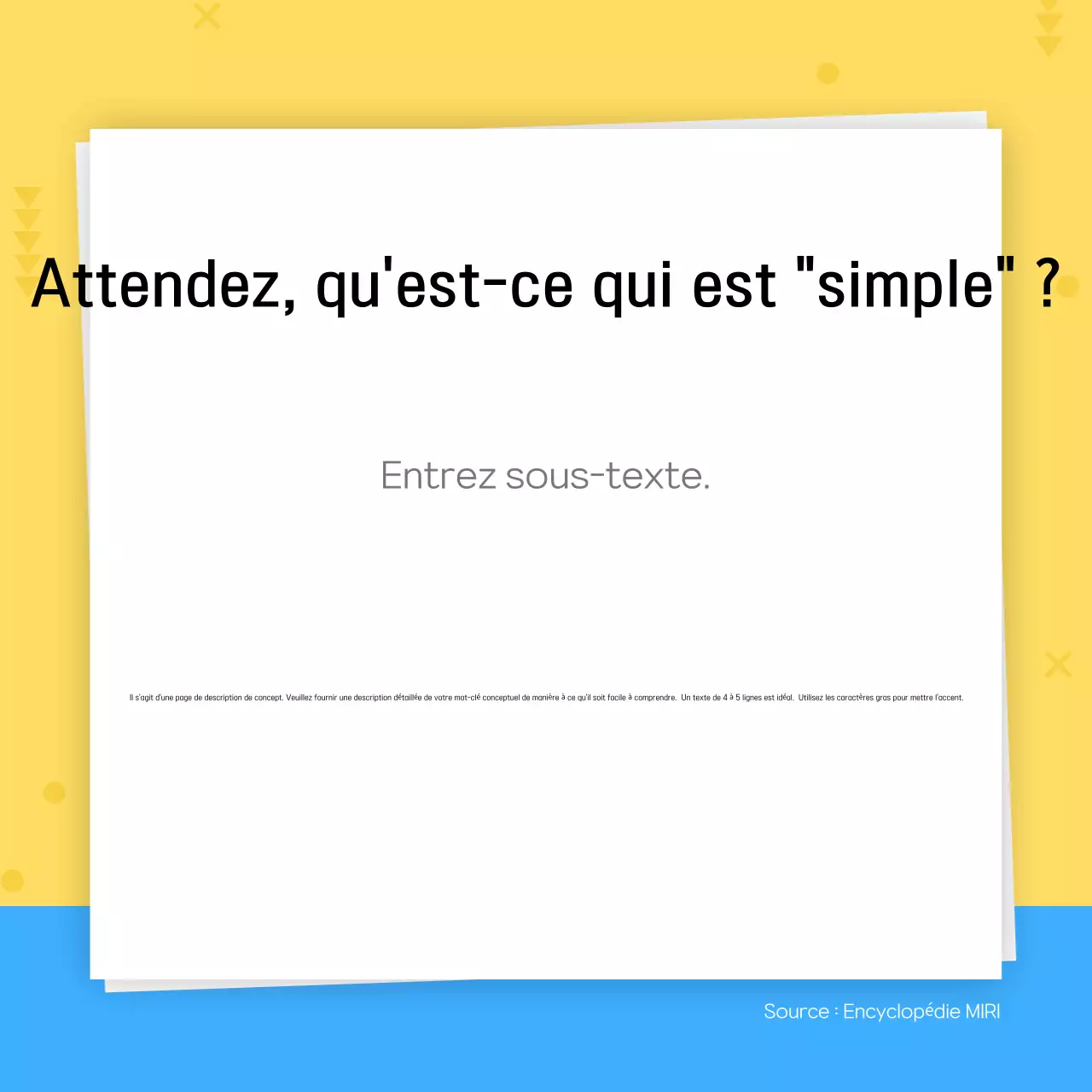 Une lettre d'information commerciale simple en bleu clair et blanc