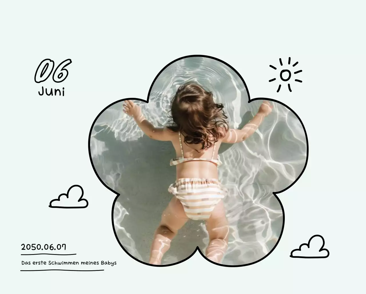 Gelber niedlicher Fotokalender