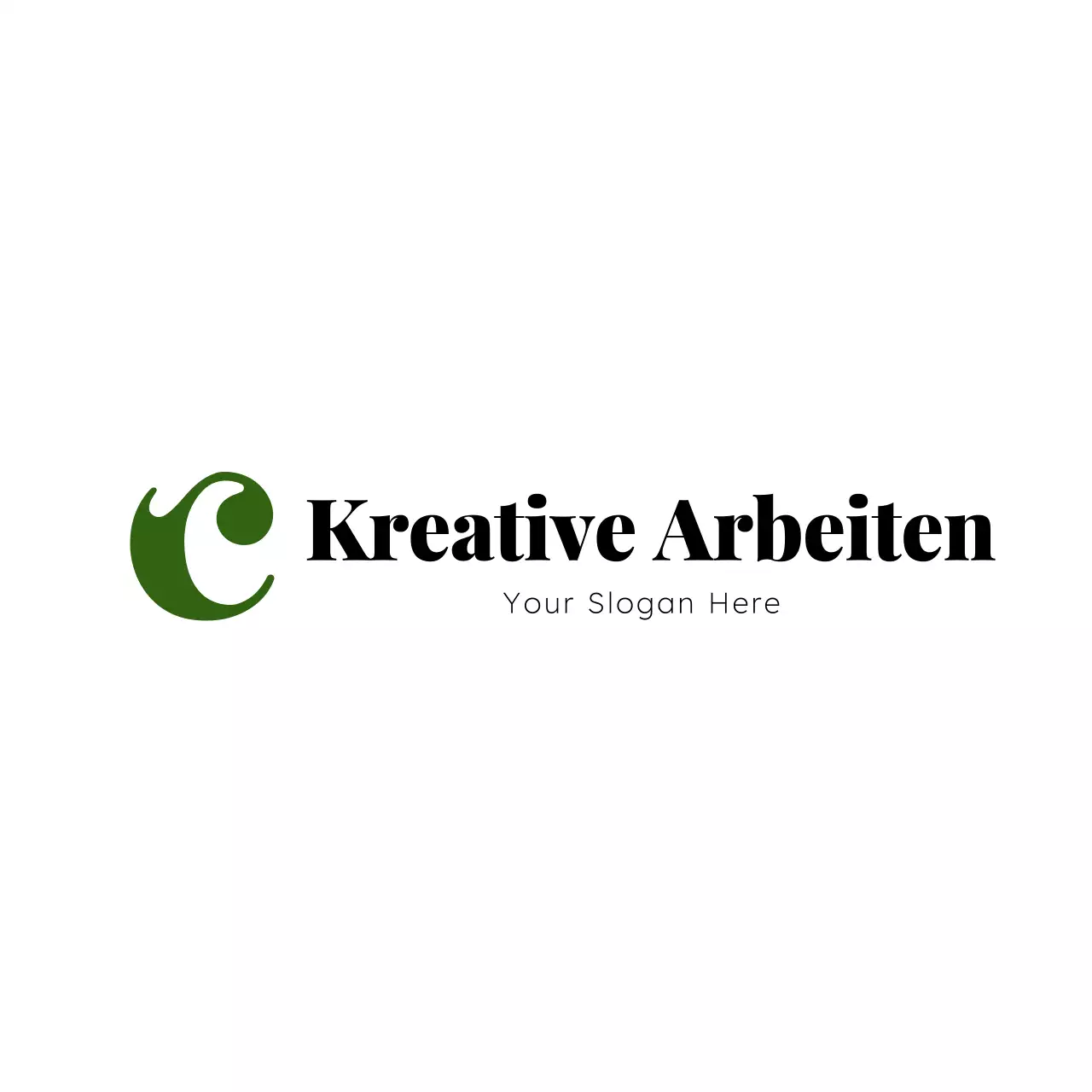 grünes modernes Logo-Design