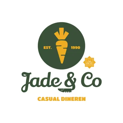 groen rustiek voedsel logo