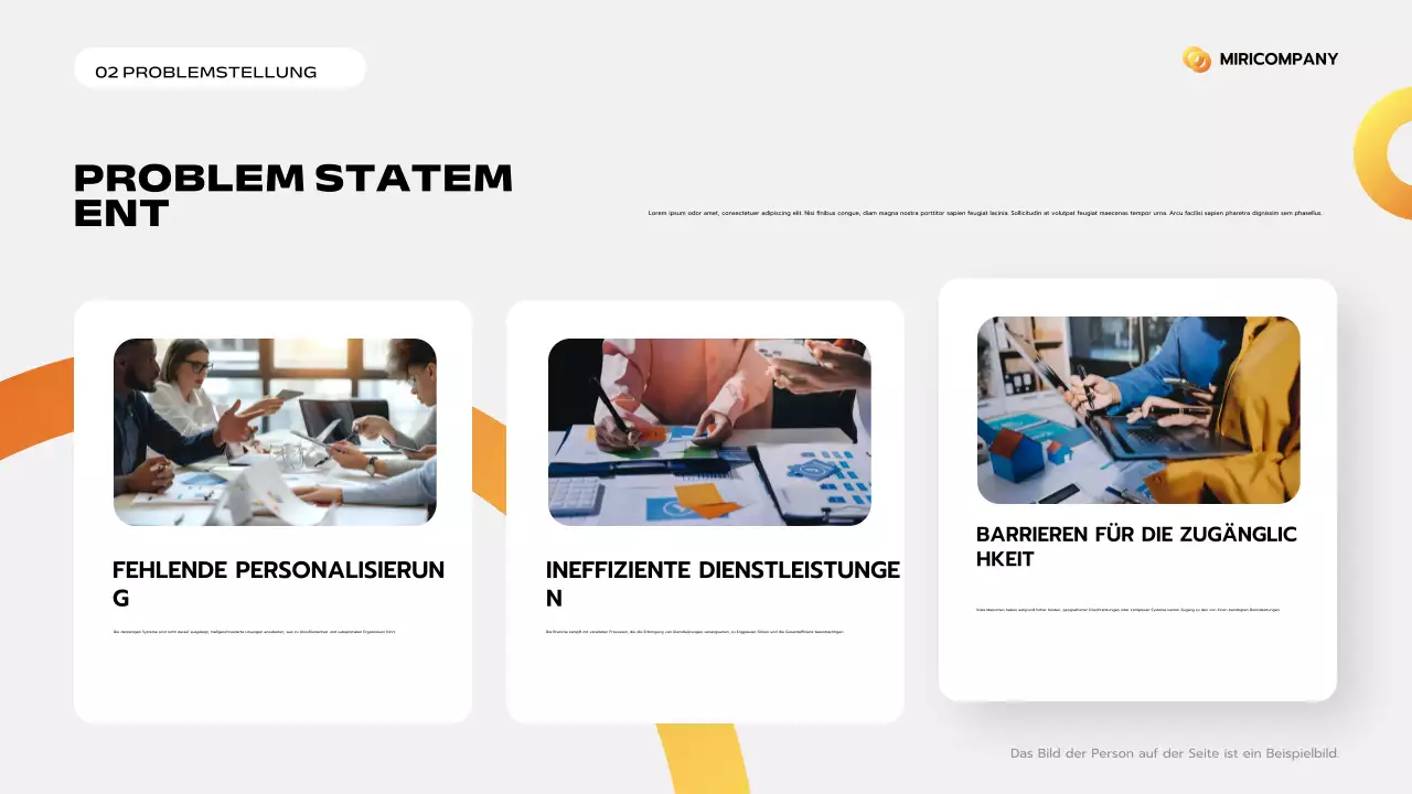 orange modernes Geschäftsfeld