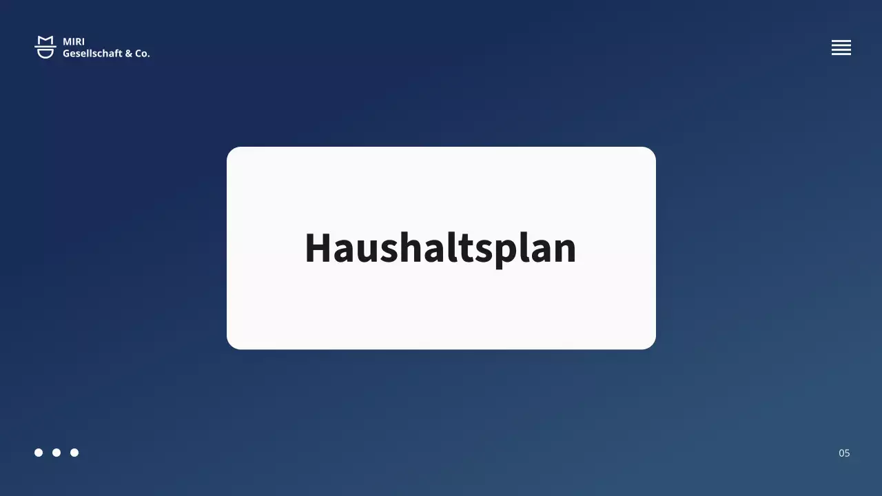 Navy Business Projektvorlage Präsentation