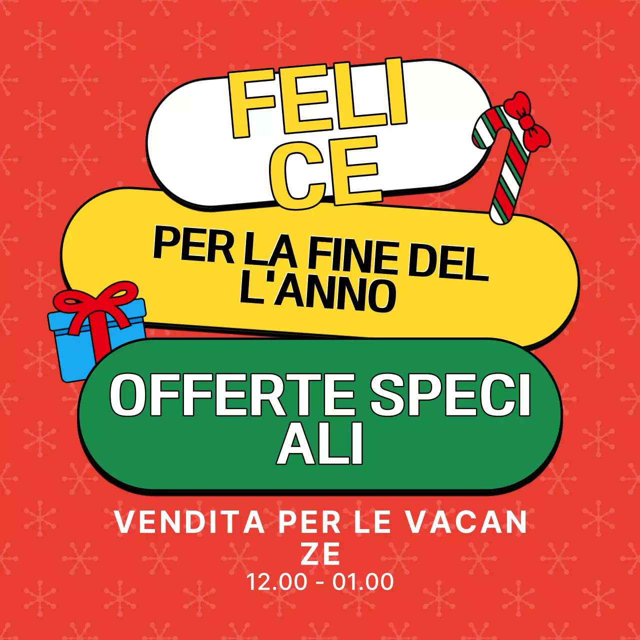 Rosso Semplice Vendita di Natale